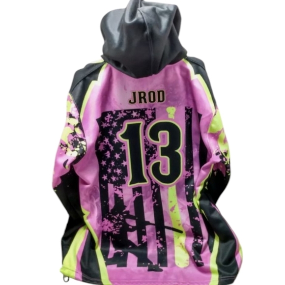 Berserk Purple/Black/Yellow Pullover Hoodie A Rod/J Rod Oversized Graphic Sz XXL - Picture 2 of 11